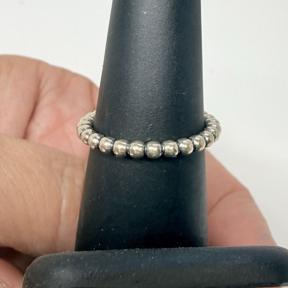 Pandora Sterling Silver 925 Amethyst Stackable Ring Sz 7 - Picture 5 of 9